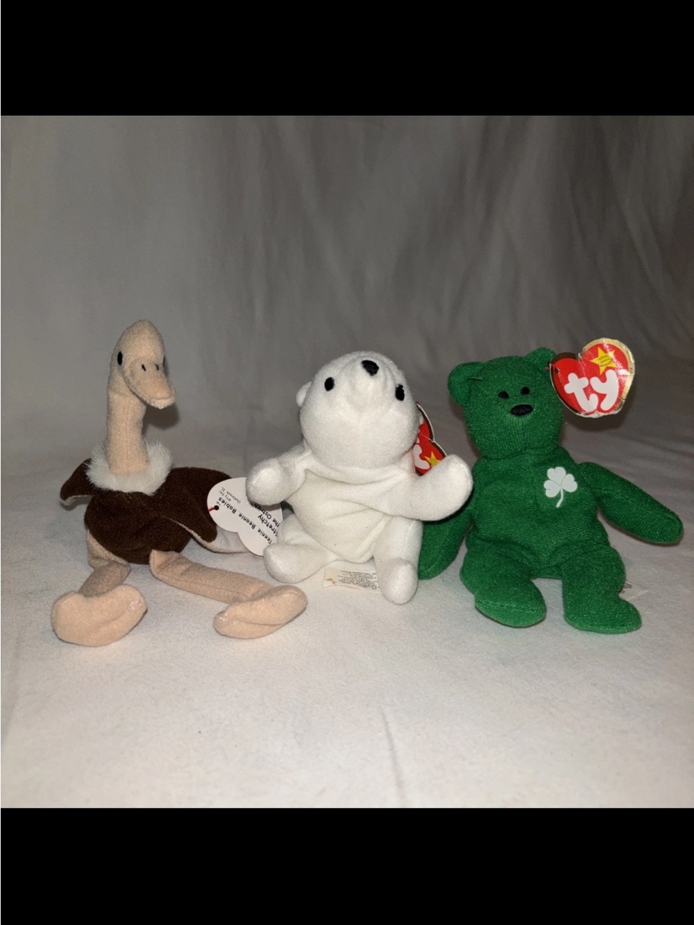 Ty Beanie Babies Trio - Erin,Stretchy, and Chilly